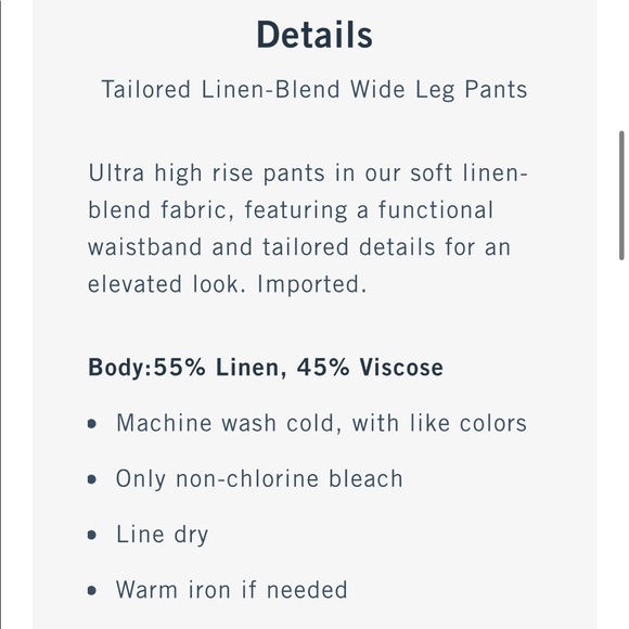 Abercrombie linen matching set - Picture 5 of 5